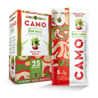 Afghan Hemp Camo x Pod Juice Wraps - Cherry Yuzu Matcha