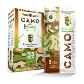 Afghan Hemp Camo x Pod Juice Wraps - Russian Cream Matcha