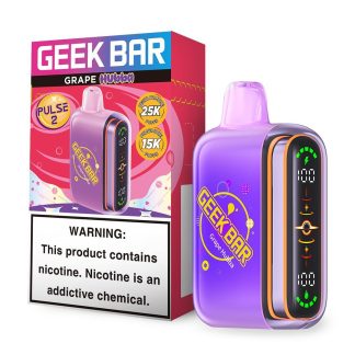 Geek Bar Pulse 2 Disposable (5%) - Grape Hubba [TX Compliant Version]
