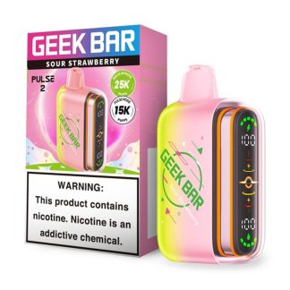 Geek Bar Pulse 2 Disposable (5%) - Sour Strawberry [TX Compliant Version]