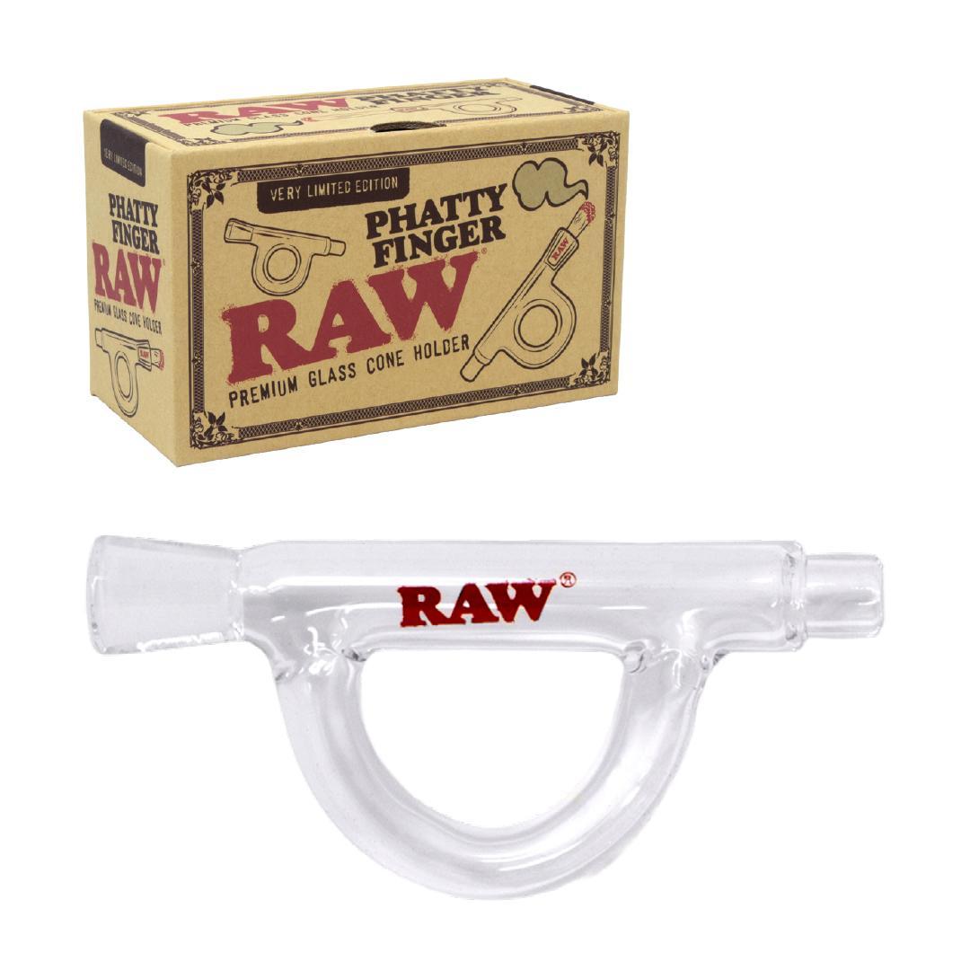 RAW Glass Cone Holder - Phatty Finger