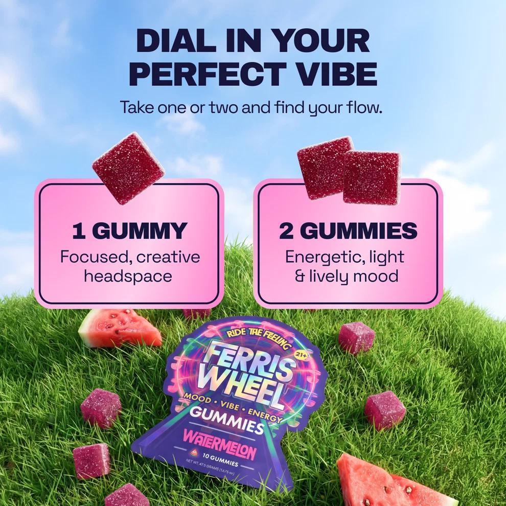 Ferris Wheel Gummies - Watermelon (10 Gummies) - Image 4