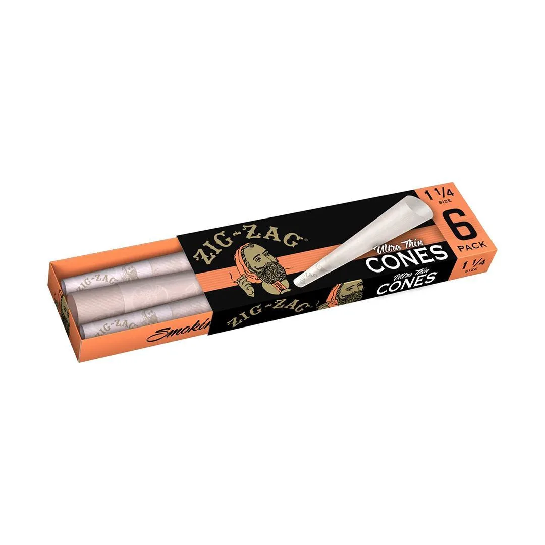 Zig-Zag Ultra Thin Cones - 1¼ Size (6 Cones) - Image 2