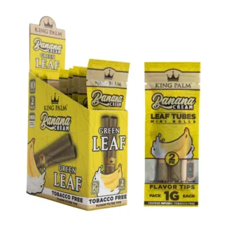 King Palm Green Leaf - Banana Cream (2 Mini Rolls)