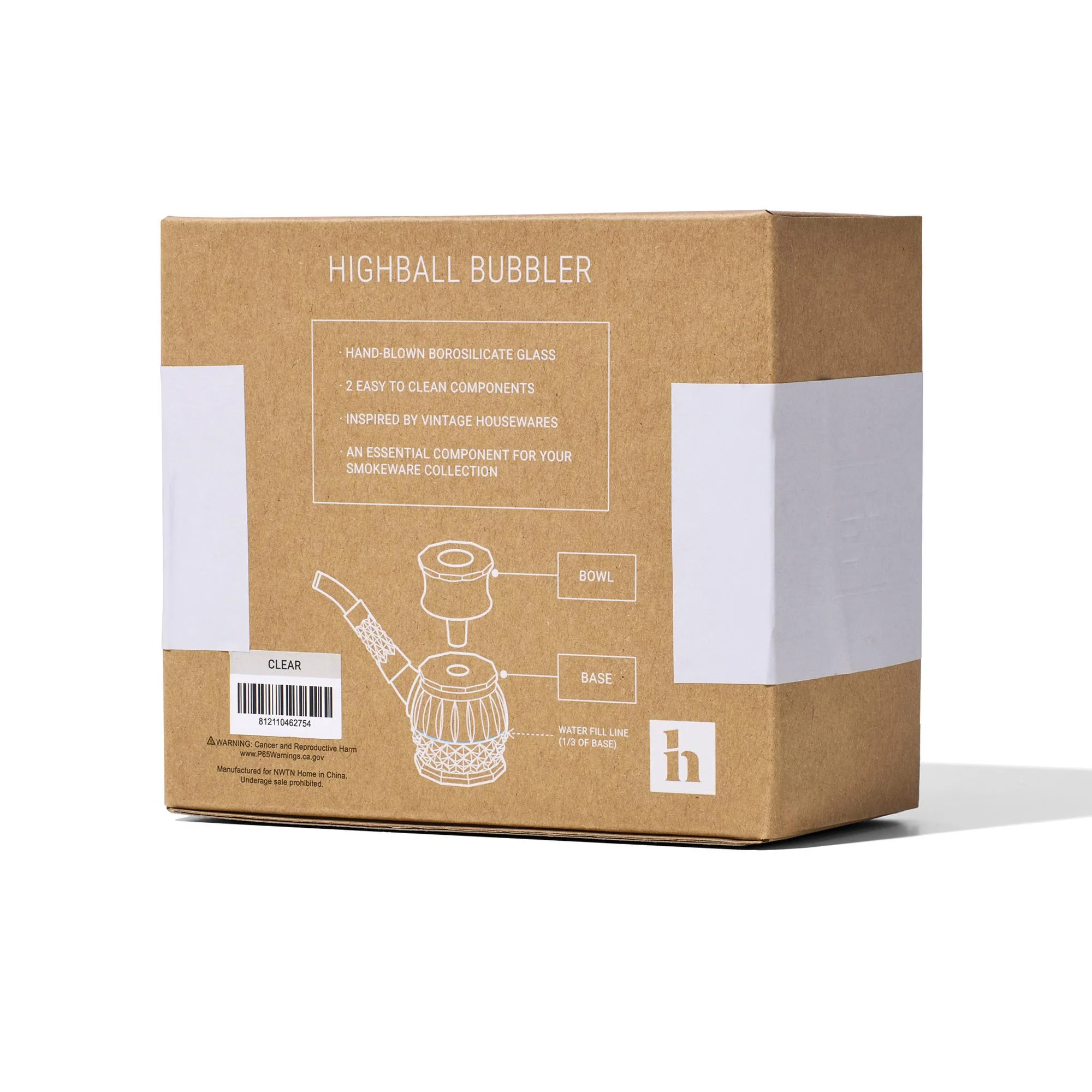NWTN Home Highball Bubbler - Clear - Image 3