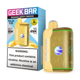 Geek Bar Pulse X2 5% Disposable - Banana Taffy Freeze [TX Compliant Version]