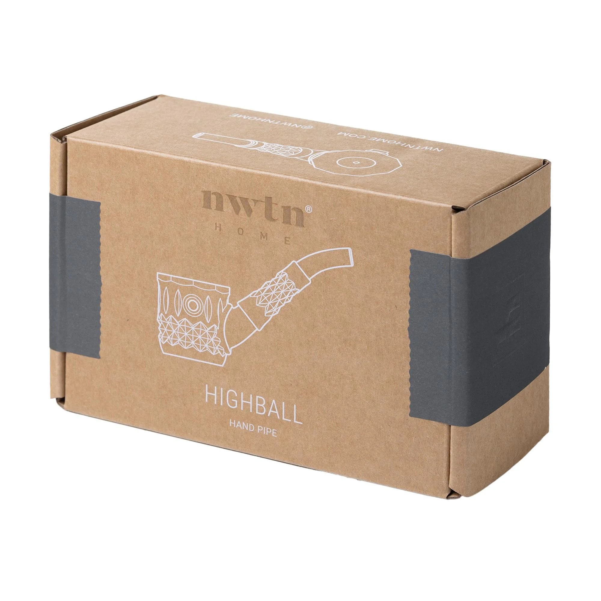 NWTN Home Highball Hand Pipe - Charcoal - Image 2