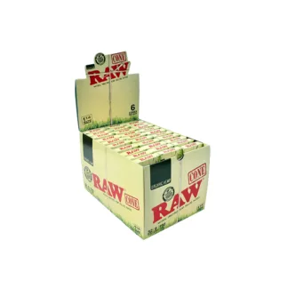 RAW Organic Hemp Cones - 1¼ Size (6 Cones)