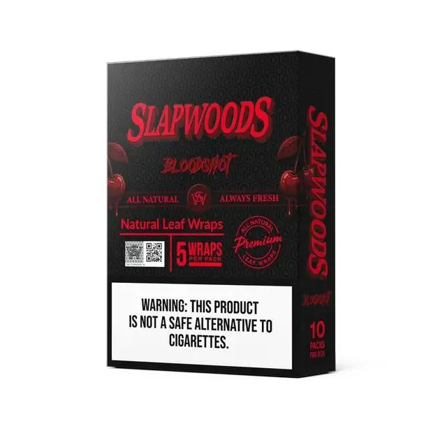 Slapwoods Natural Leaf - Bloodshot Cigar Wraps (5-pack)