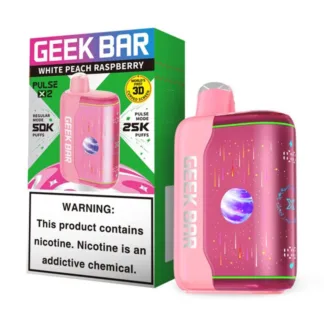 Geek Bar Pulse X2 5% Disposable - White Peach Raspberry [TX Compliant Version]