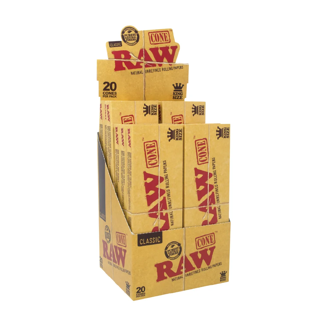 RAW Classic Cones - King Size (20 Cones)