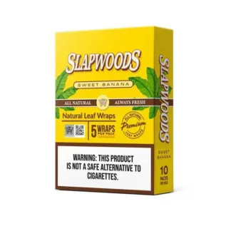 Slapwoods Natural Leaf - Sweet Banana Cigar Wraps (5-pack)