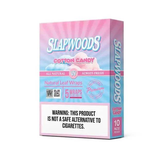 Slapwoods Natural Leaf - Cotton Candy Cigar Wraps (3-pack)