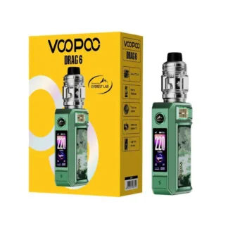VooPoo Drag 6 220W Kit w / UFORCE X II (2) Tank - Green