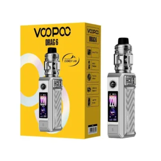 VooPoo Drag 6 220W Kit w / UFORCE X II (2) Tank - Silver
