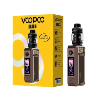 VooPoo Drag 6 220W Kit w / UFORCE X II (2) Tank - Brown