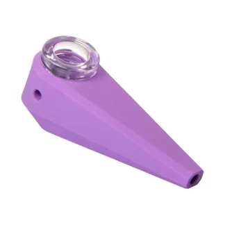 Softglass Token Silicone Pipe - Amethyst