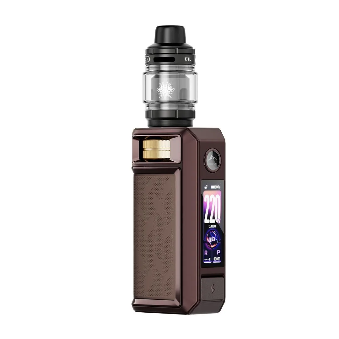 VooPoo Drag 6 220W Kit w / UFORCE X II (2) Tank - Brown - Image 2