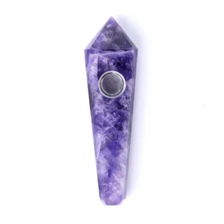 Astral Project Gemstone Pipe - Amethyst