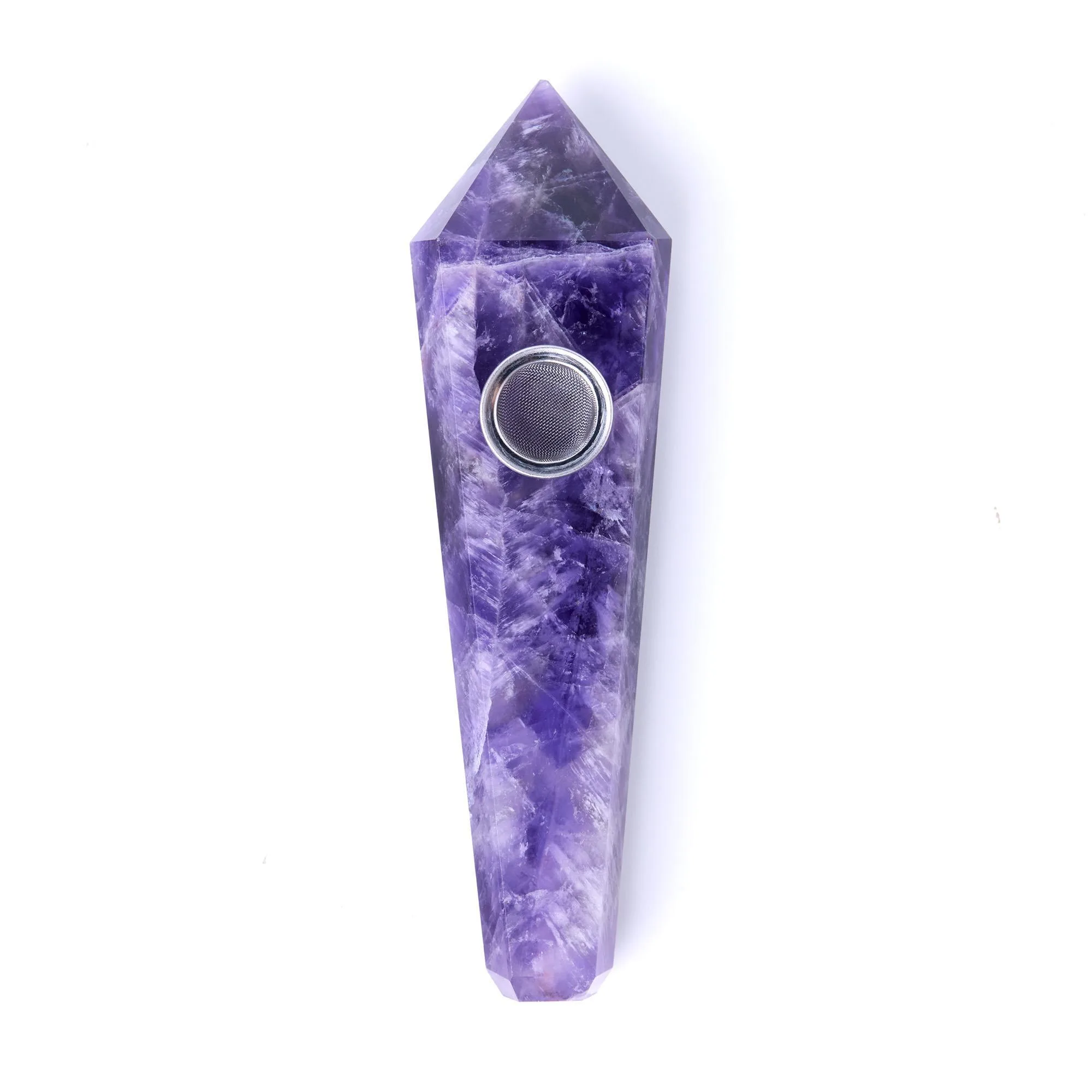 Astral Project Gemstone Pipe - Amethyst