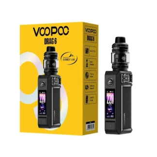 VooPoo Drag 6 220W Kit w / UFORCE X II (2) Tank - Black