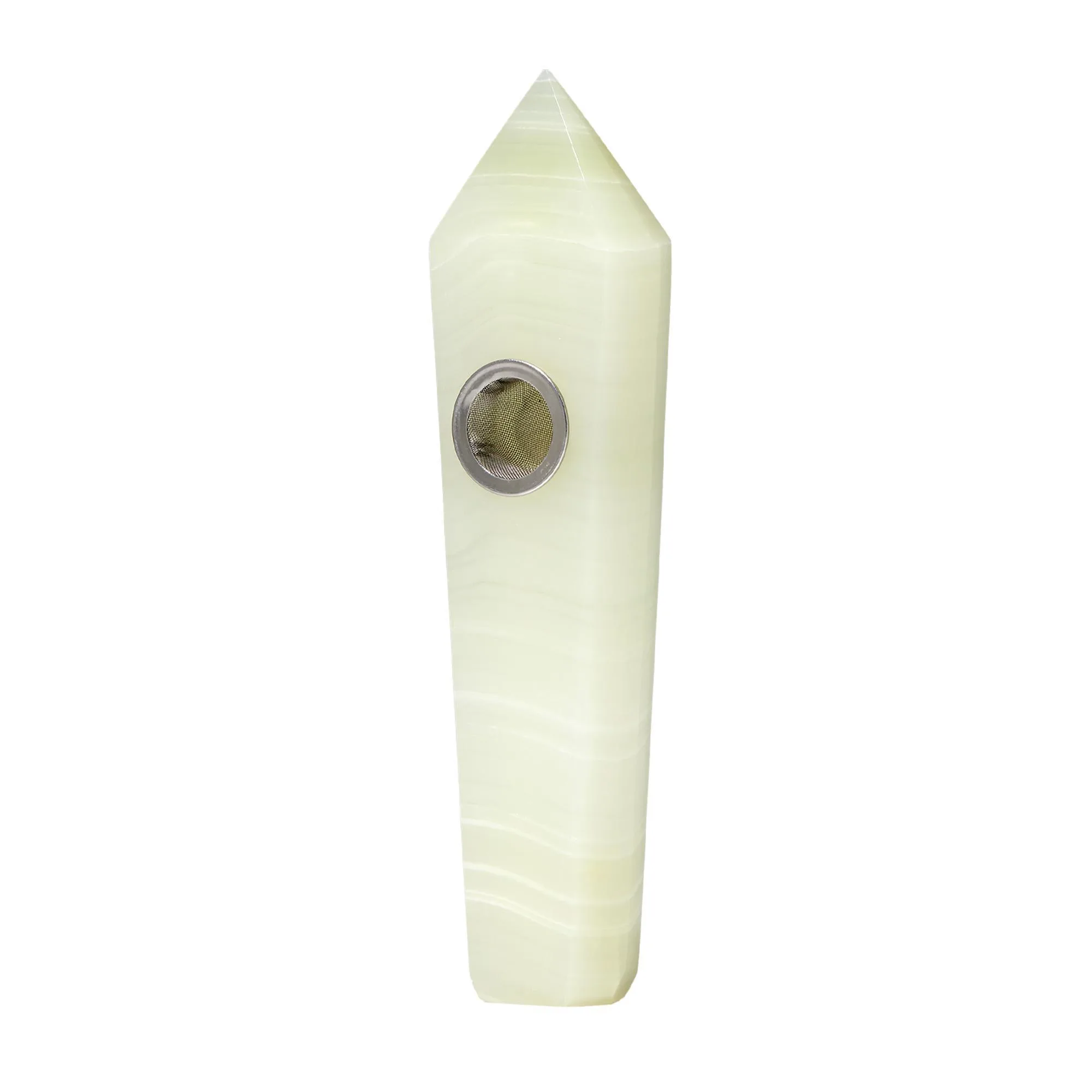Astral Project Gemstone Pipe - Afghan Jade