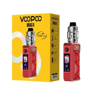VooPoo Drag 6 220W Kit w / UFORCE X II (2) Tank - Red